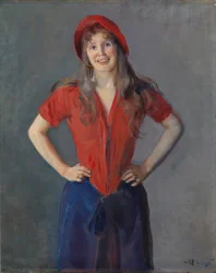 Portrait de la peintre Oda Krohg, née Lasson